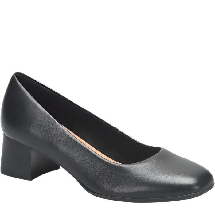 Comfortiva Women's Peach Slip-On Dress Pump - Black
