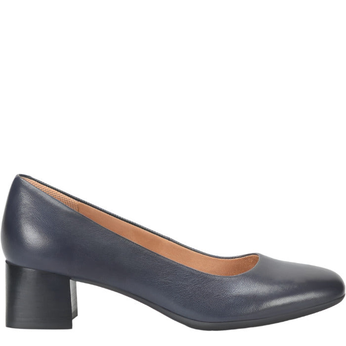 Comfortiva Women's Peach Slip-On Dress Pump - Navy