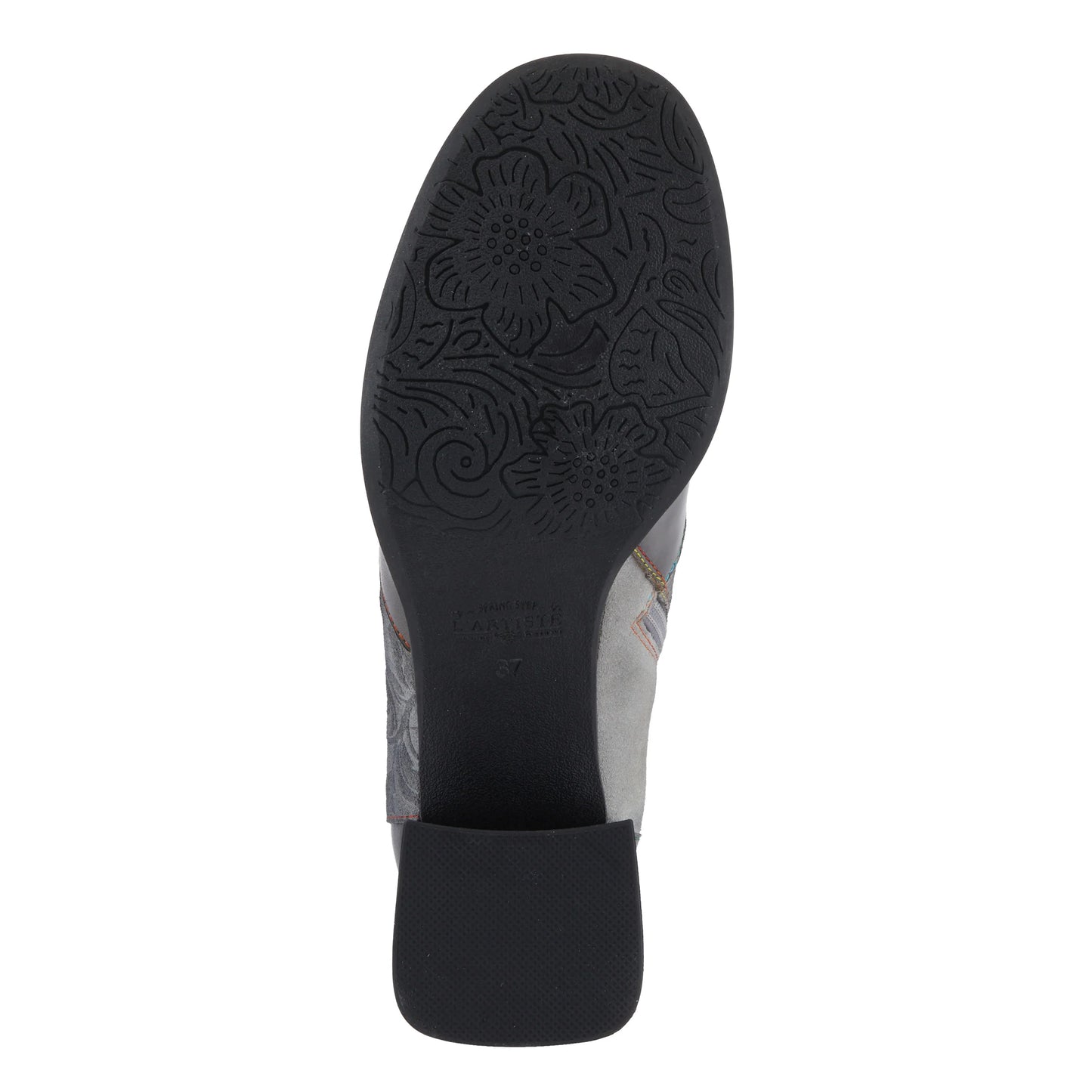 L'Artiste by Spring Step Women's Copine Chunky Heel Bootie - Black Multi
