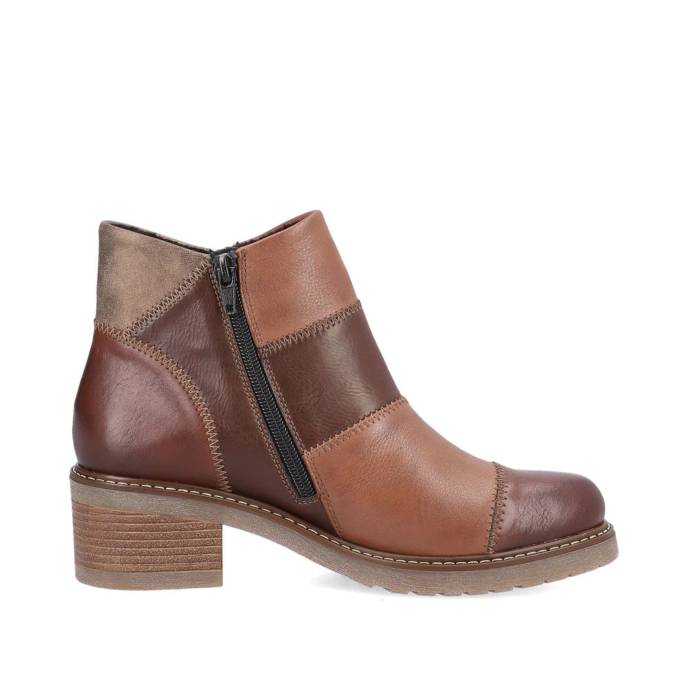 Rieker Women's Aida 75 - Chestnut/Amaretto/Brown