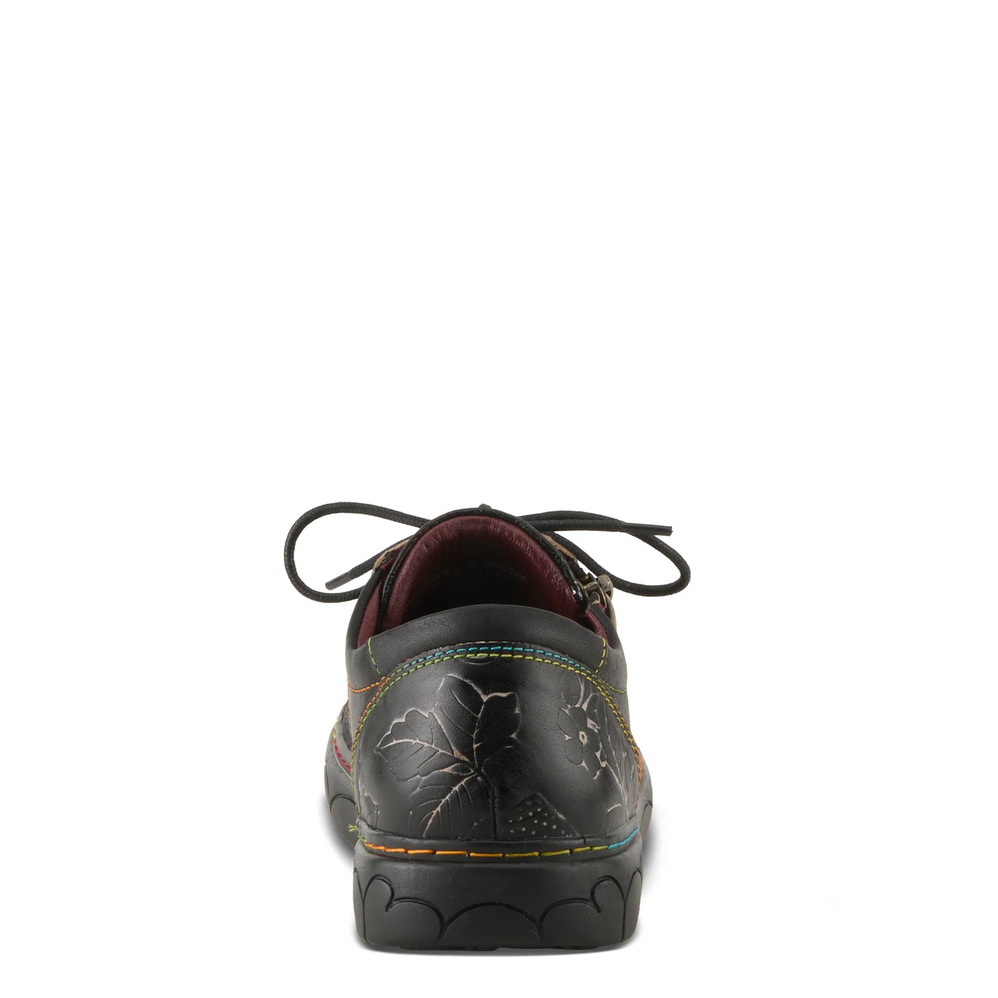 L'Artiste by Spring Step Women's Danli Leather Zipper Sneaker - Black Multi