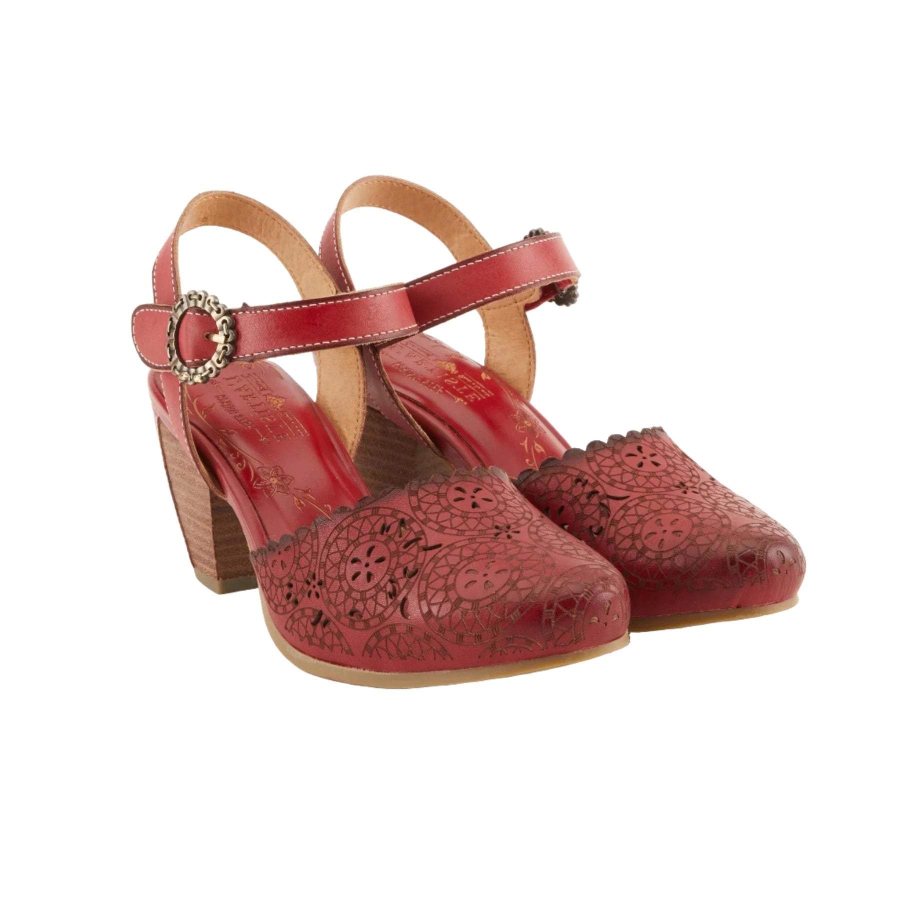 L Artiste by Spring Step Women s Eiloota Sandals Red Alamo Shoes