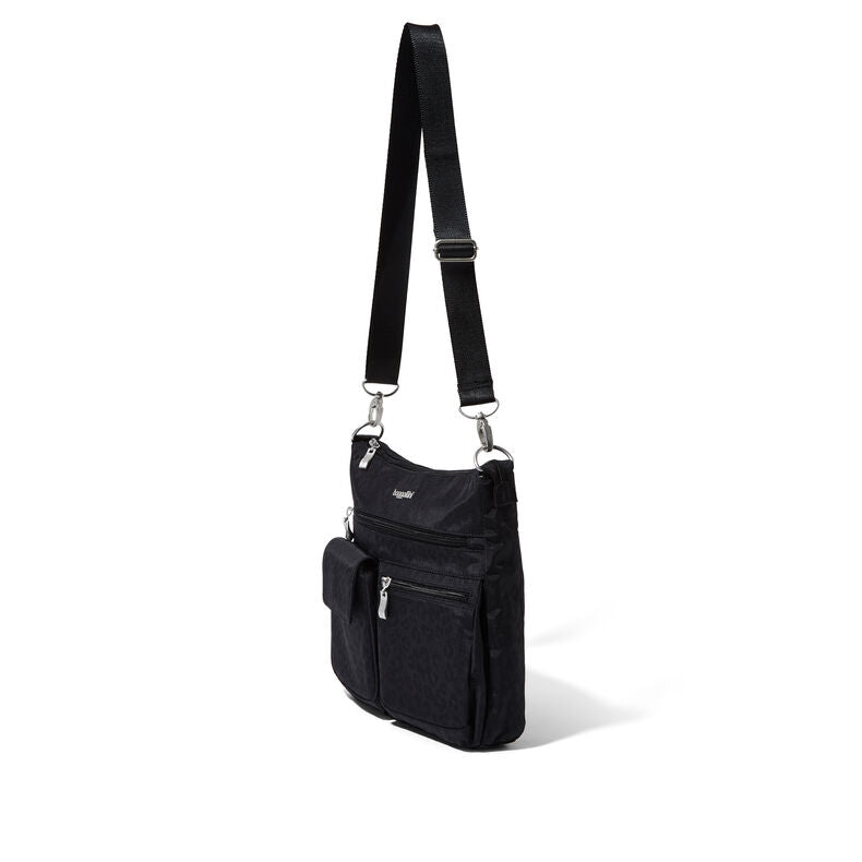 Modern Everywhere Slim Crossbody - Black Cheetah Emboss