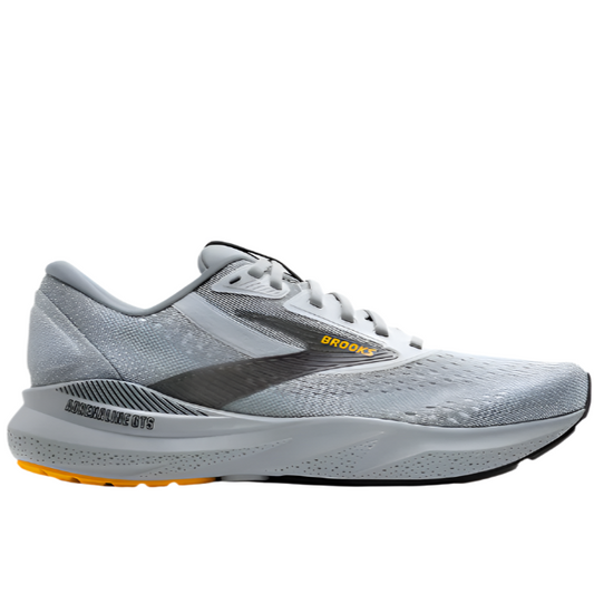 Brooks Men's Adrenaline GTS 24 Sneaker - Alloy/White/Gold Fusion