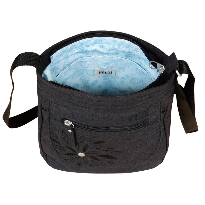 Haiku Women's Jaunt Crossbody Handbag - Black In Bloom