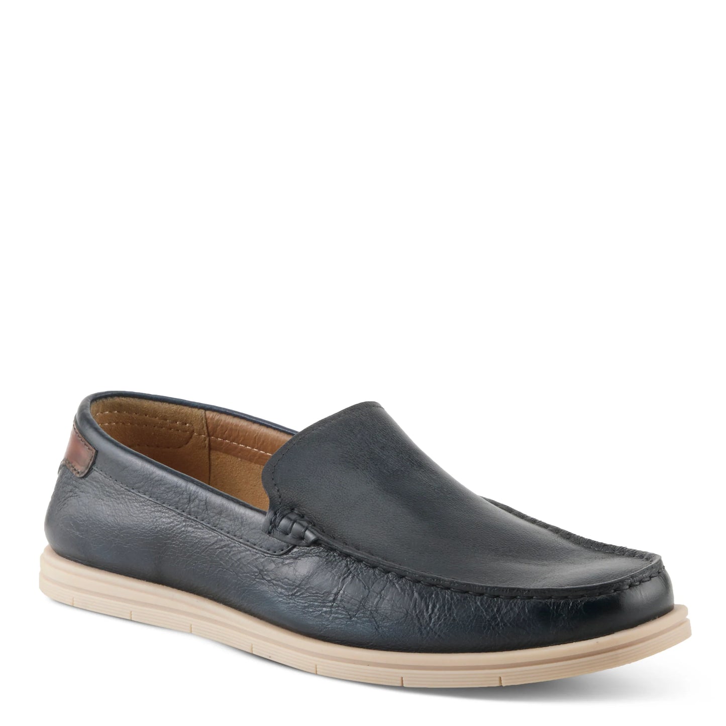 Spring Step Men's Hord Venteian Slip On Moccasin - Navy