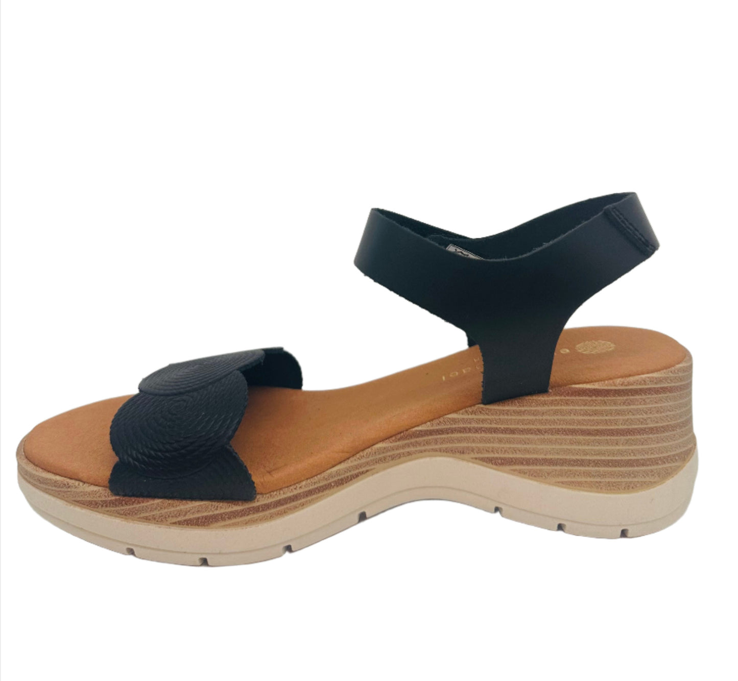 Eric Michael by Laurevan Women's Honey Sandal - Black