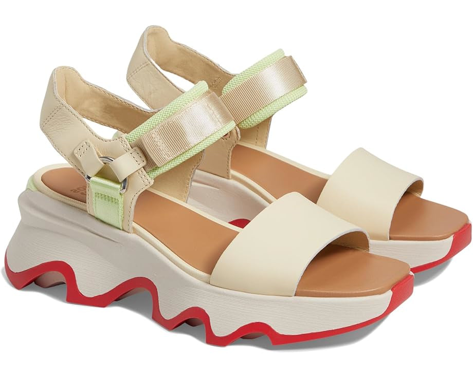 Kinetic™ Impact Y-Strap High Sandal - Honey White/Luminous Lime