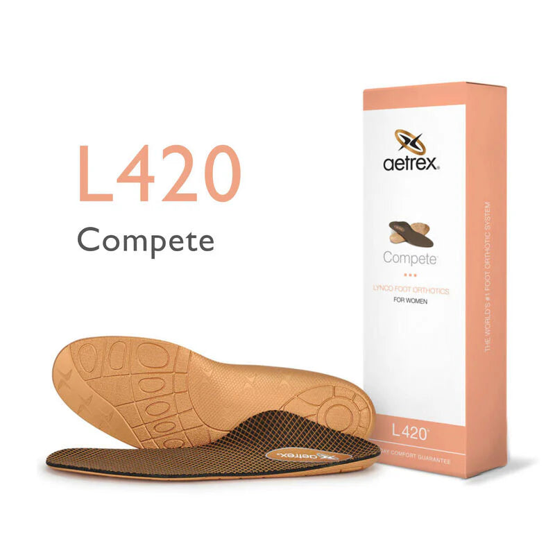 Aetrex Women's Lynco Orthotic Compete Posted Insoles 420 Alamo Shoes