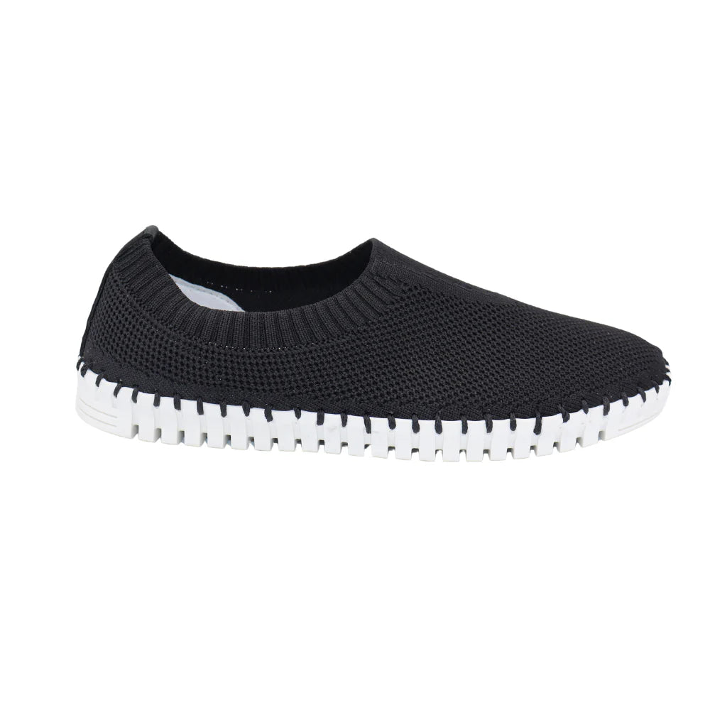 Eric Michael by Laurevan Women's Lucy Slip On Shoe - Black