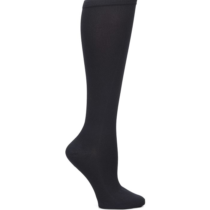 Nurse Mates Women's Compression Socks - Solid Black