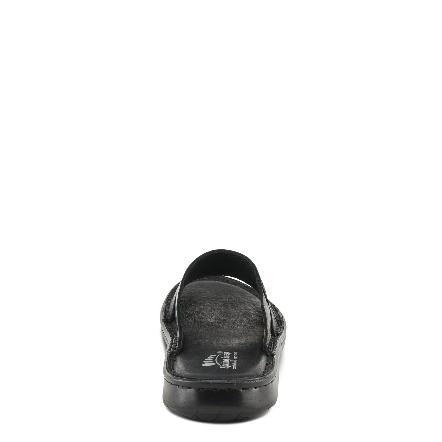 Spring Steps Men's Nunzio Slide In Sandals - Black Leather