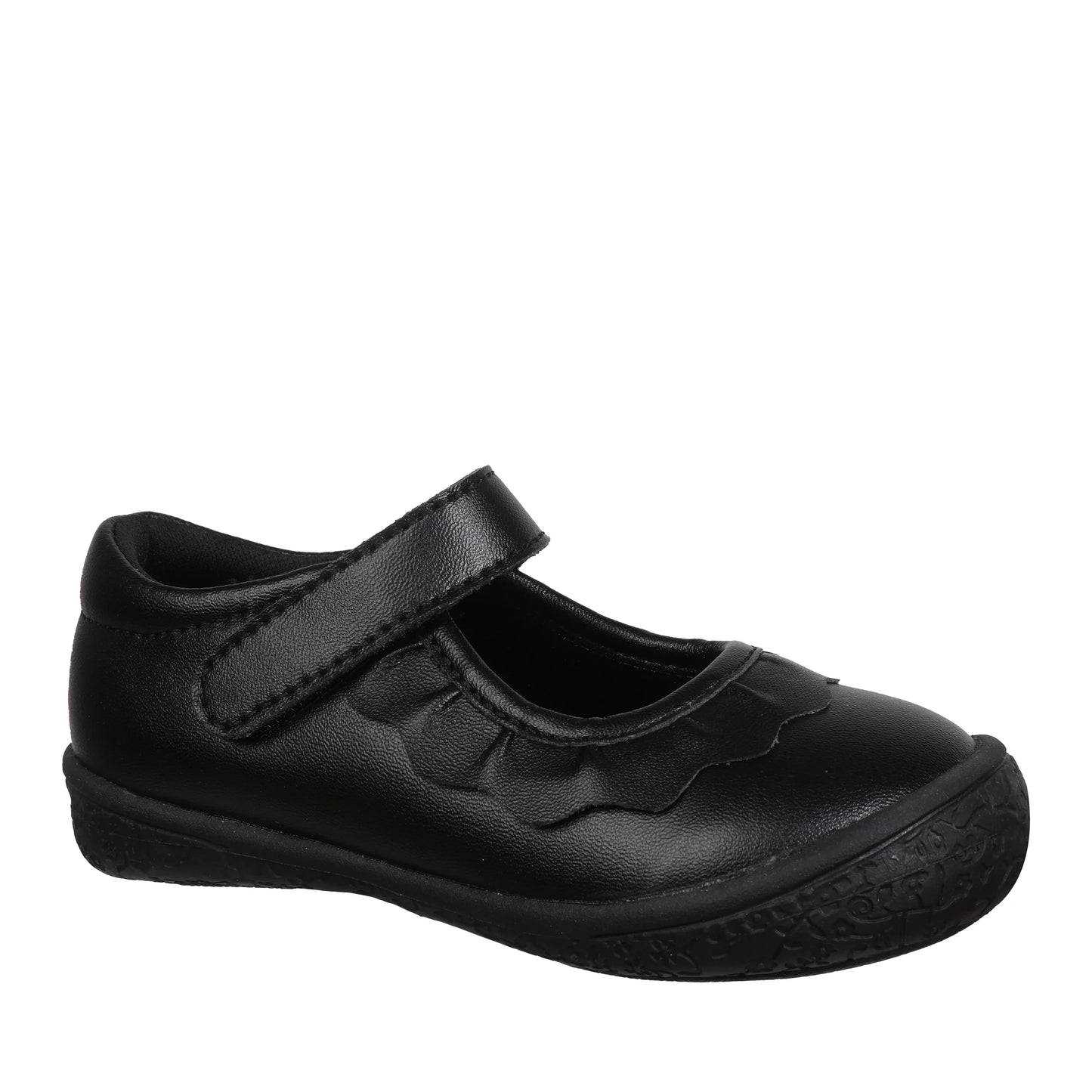 Oomphies Girls' (Sizes 5-3) Amina Leather Mary Jane - Black/Black