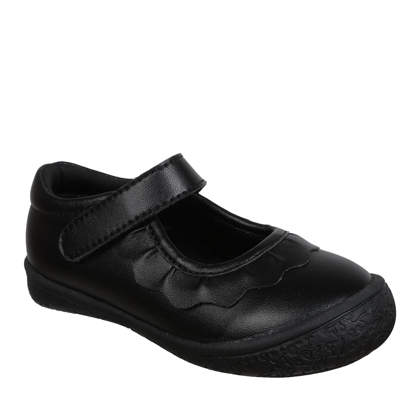 Oomphies Girls' (Sizes 5-3) Amina Leather Mary Jane - Black/Black