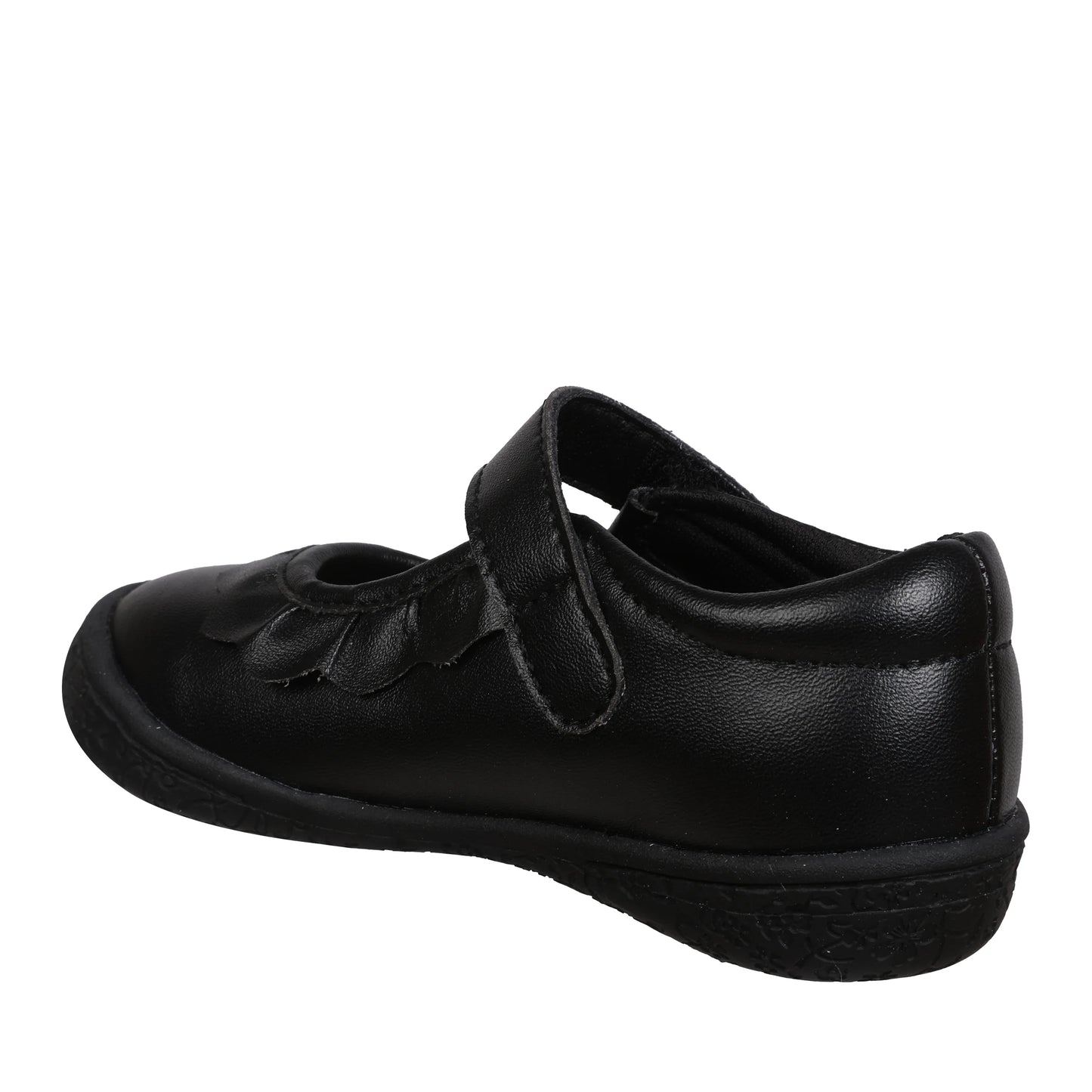 Oomphies Girls' (Sizes 5-3) Amina Leather Mary Jane - Black/Black