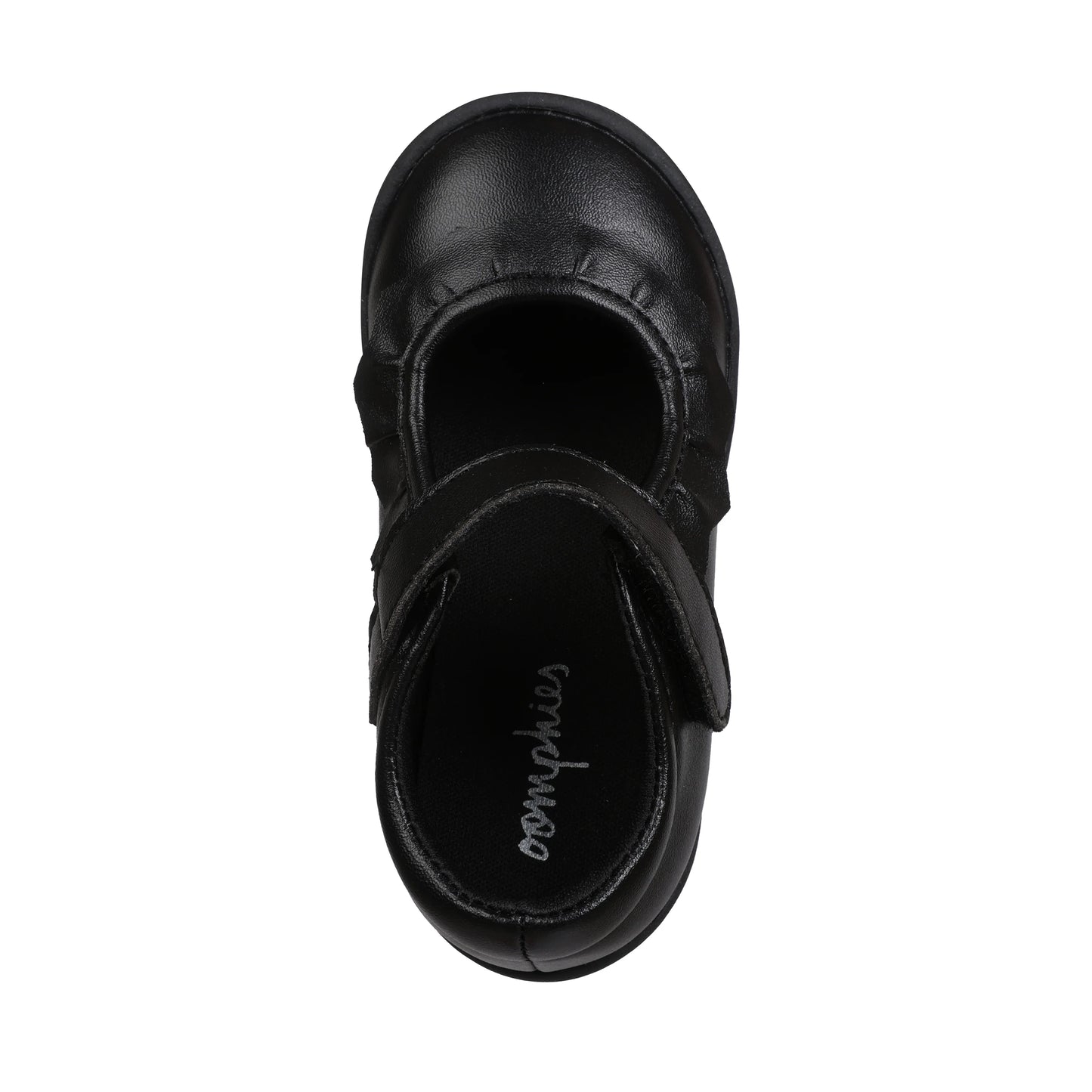 Oomphies Girls' (Sizes 5-3) Amina Leather Mary Jane - Black/Black