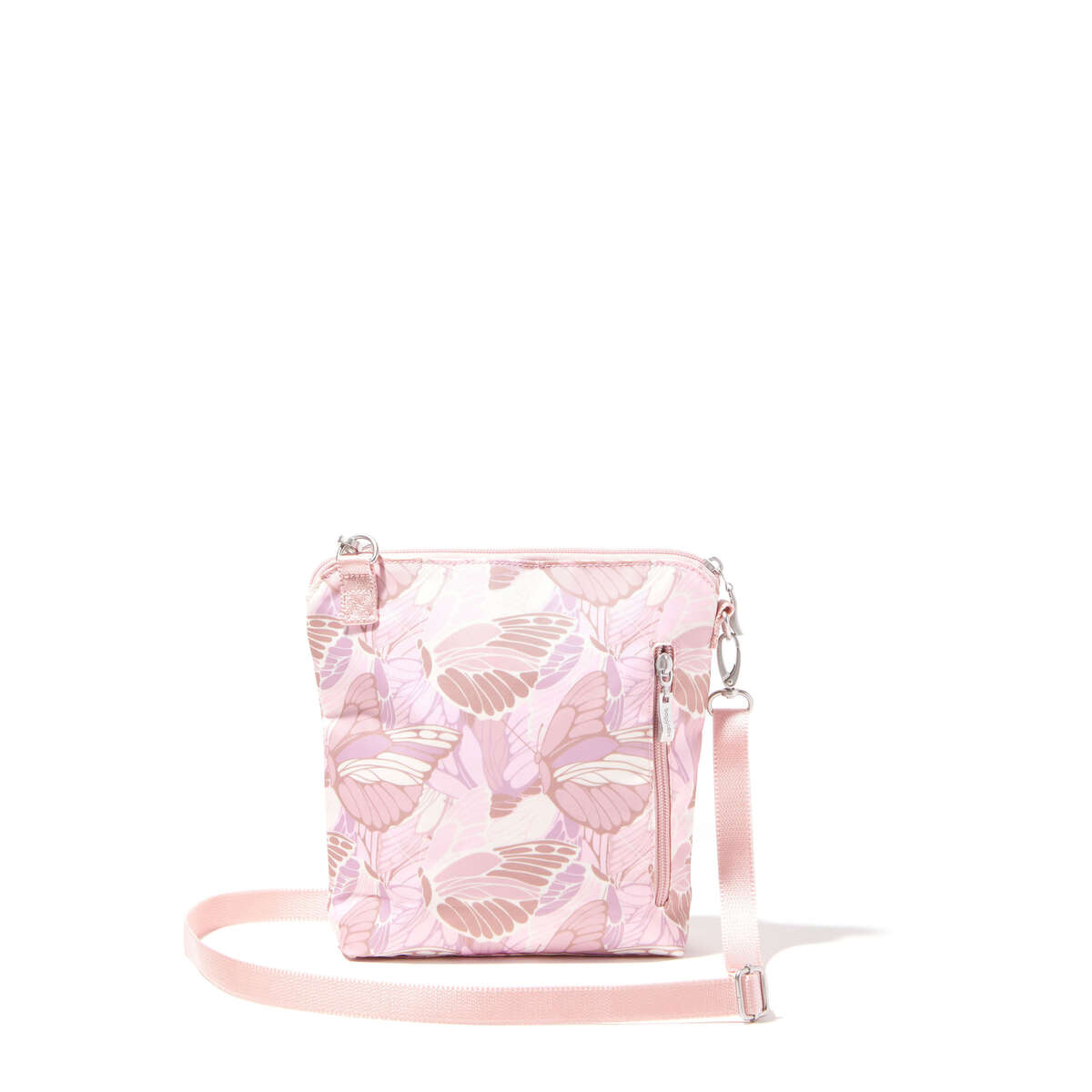 Baggallini Modern Pocket Cross - Pink Butterfly