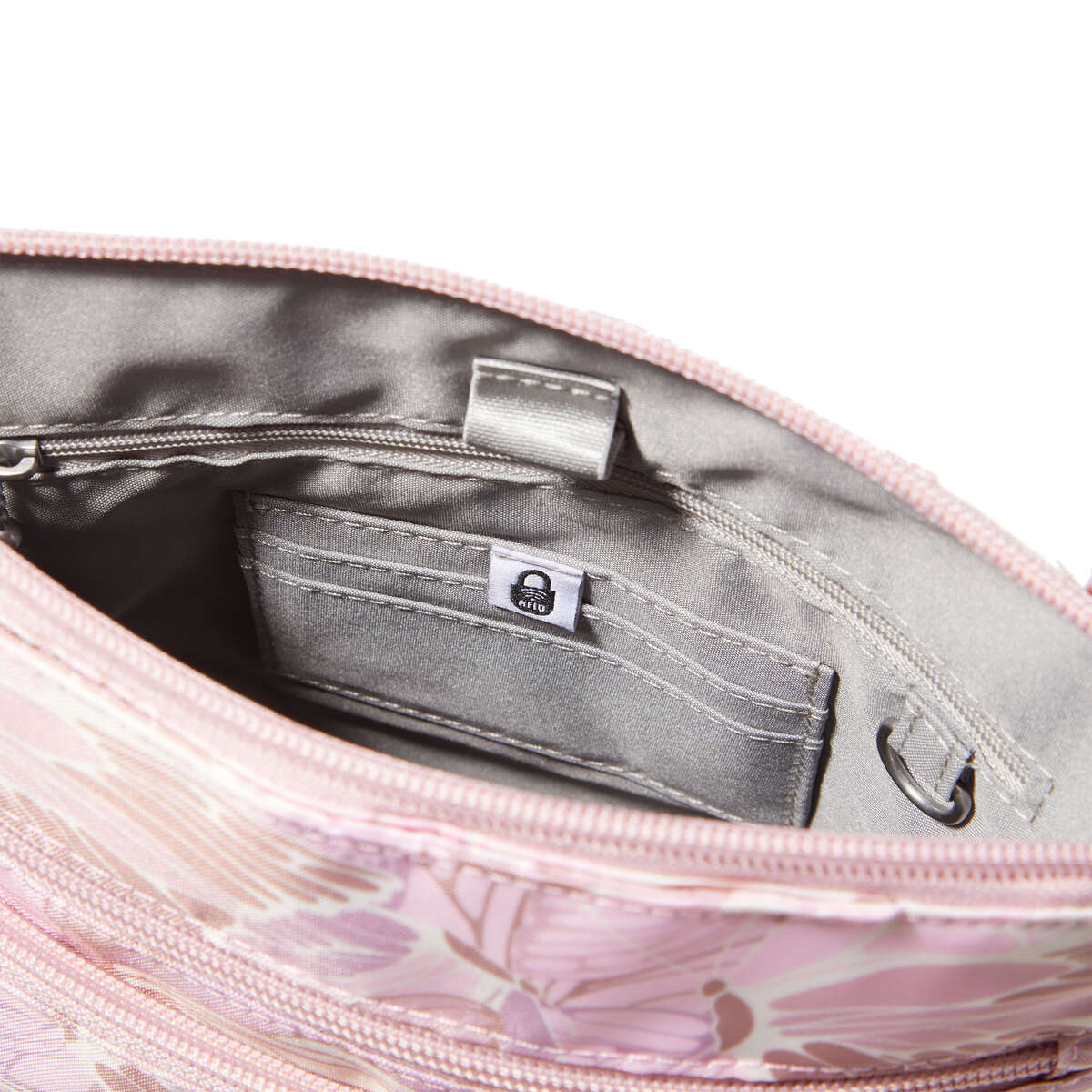 Baggallini Modern Pocket Cross - Pink Butterfly