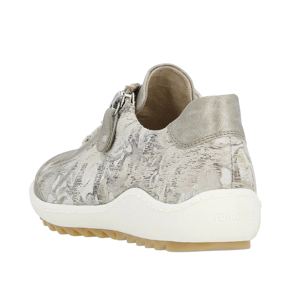 Remonte by Rieker Women's Liv II Sneakers - Pearle/Beige Metallic