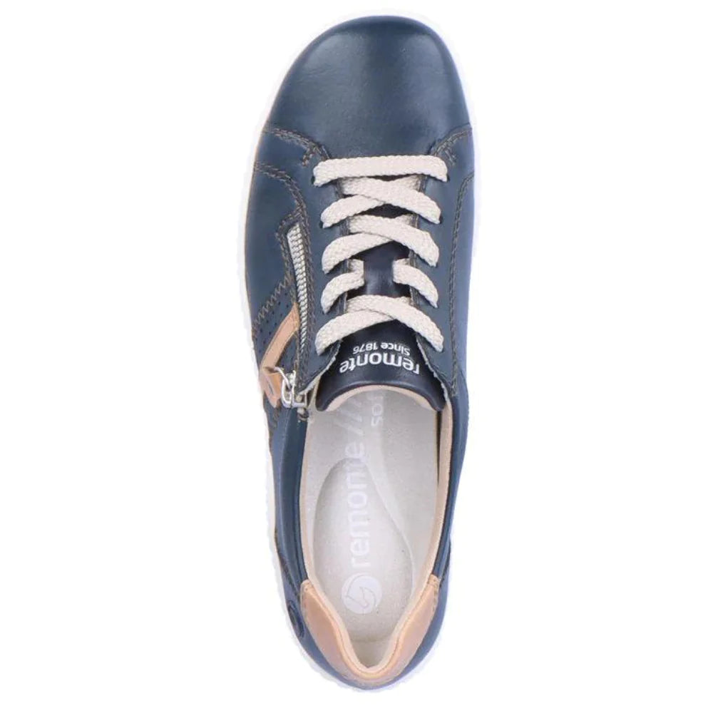 Women's Remonte by Rieker LIV Sneaker - Atlantis/Bisquit/Pazifik