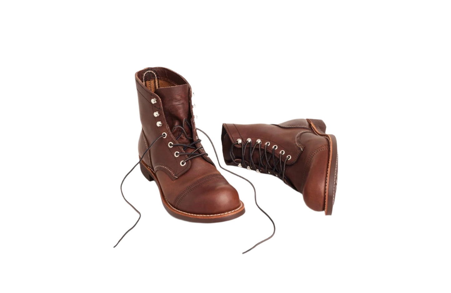 Red Wing Men's Iron Ranger Round Toe Boots - Amber