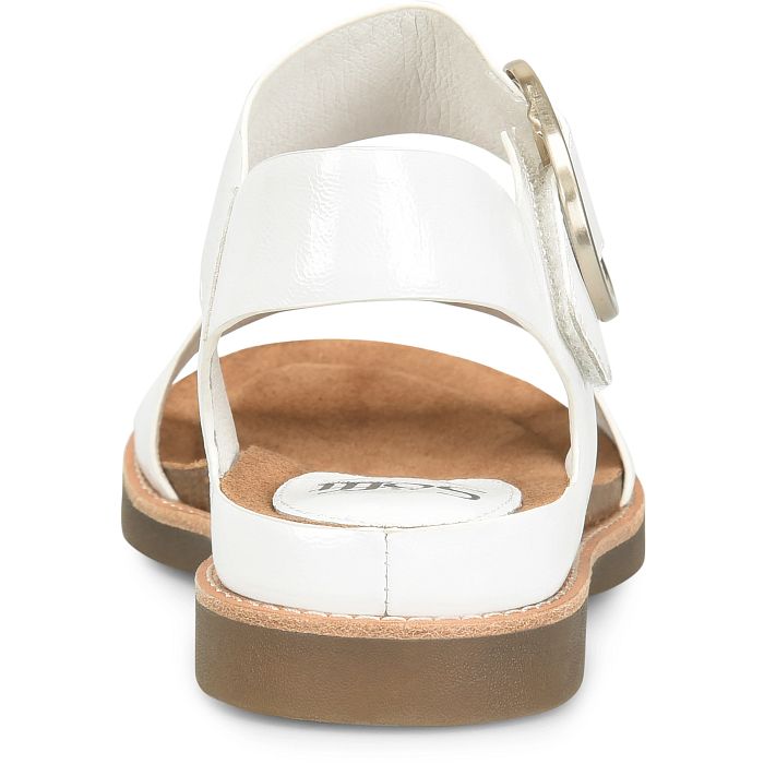 Women's Bali Sandals - White Patent Leather