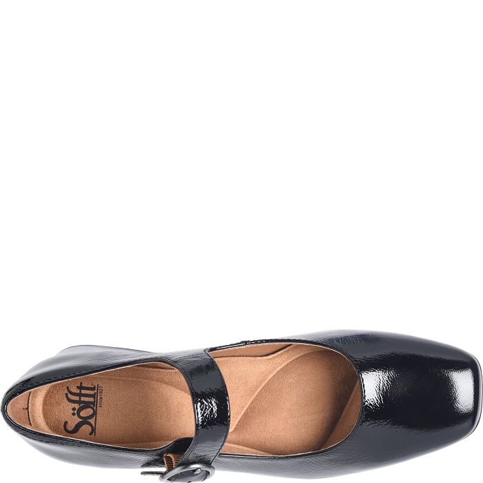 Sofft Women's Laura Heeled Mary Jane Shoe - Black Patent