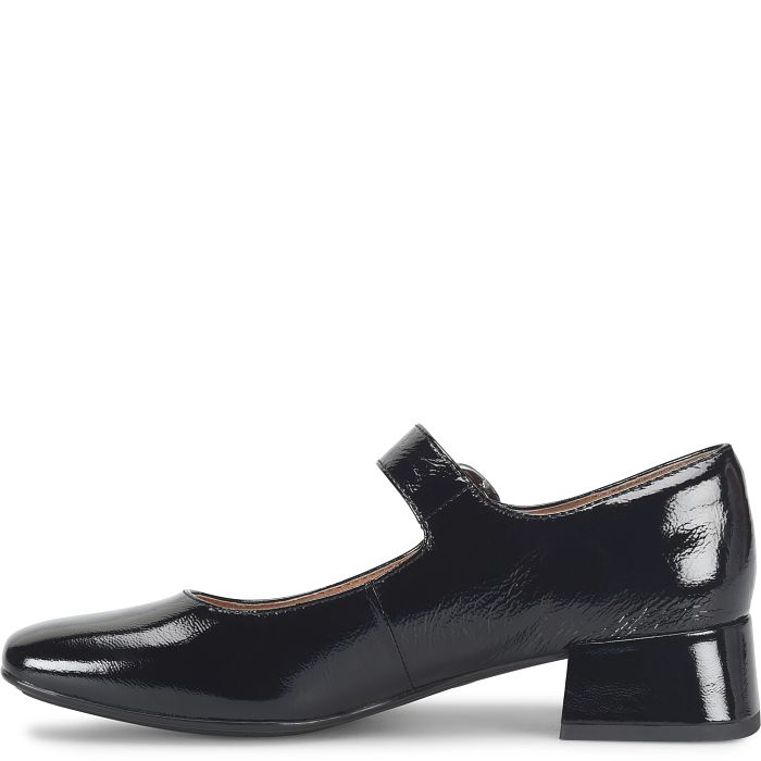 Sofft Women's Laura Heeled Mary Jane Shoe - Black Patent