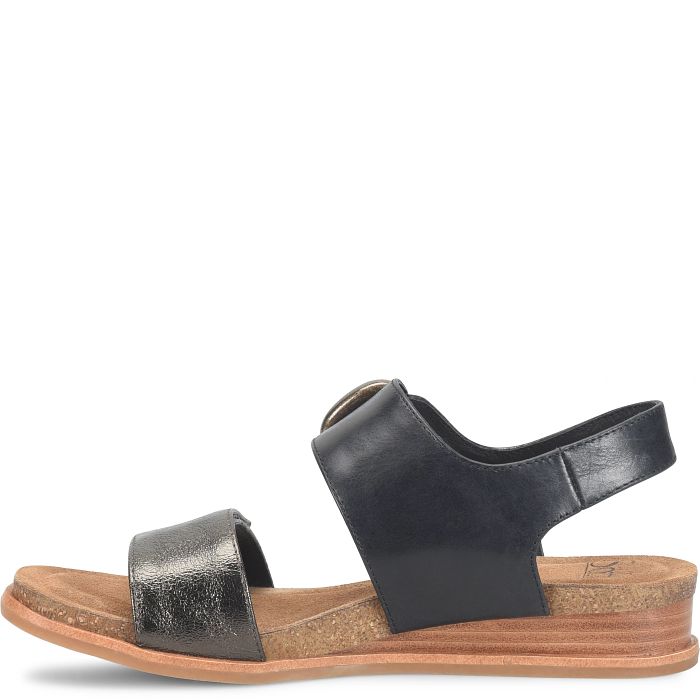 Sofft Women's Peggie Sandal - Black/Dark Pewter