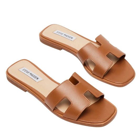 Women's Hadyn Leather Sandals - Cognac