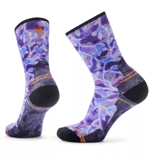 Smartwool Women's Hike Light Floral Print Socks - Purple Iris