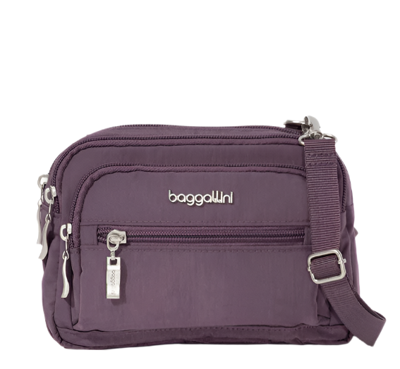 baggallini triple zip crossbody travel bag Baggallini Women's Triple Zip Bag