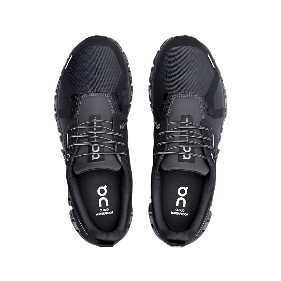 On Running Women's Cloud 6 Waterproof Athletic Shoe - All Black