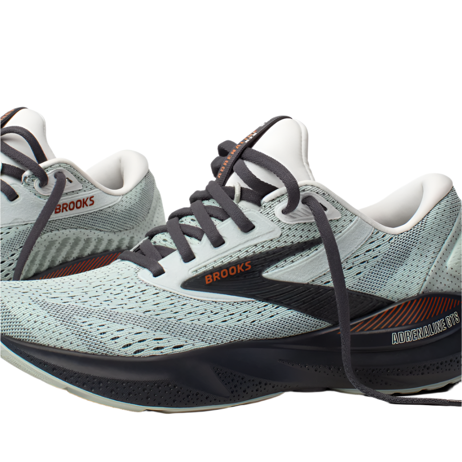 Brooks Women's Adrenaline GTS 24 Lightweight Road Running Shoe - Mercury/Ebony/Copper
