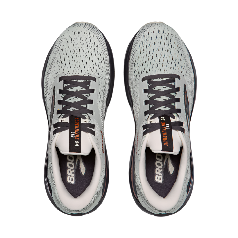 Brooks Women's Adrenaline GTS 24 Lightweight Road Running Shoe - Mercury/Ebony/Copper