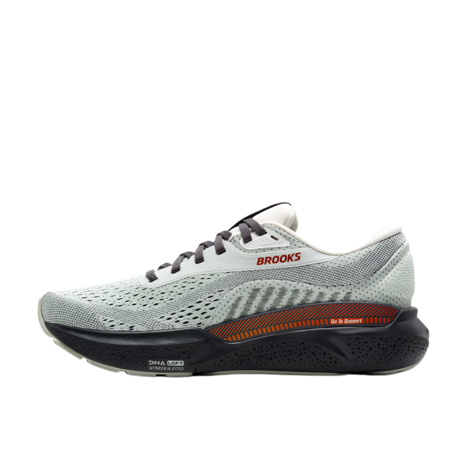 Brooks Women's Adrenaline GTS 24 Lightweight Road Running Shoe - Mercury/Ebony/Copper
