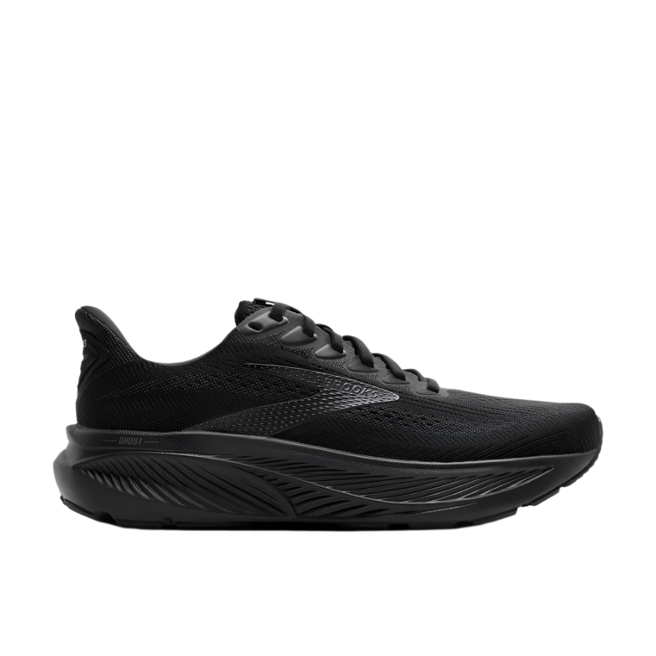 Brooks Women's Ghost 17 Dynamic Road Running Sneaker - Black/Black/Ebony
