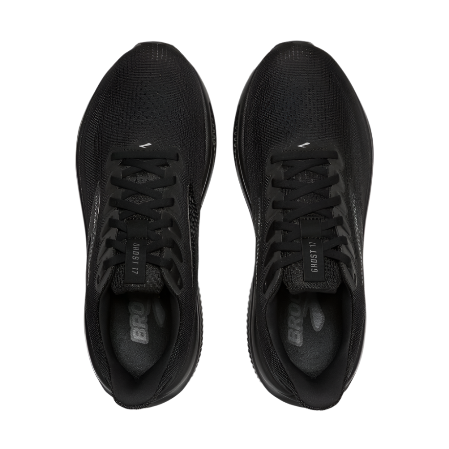 Brooks Women's Ghost 17 Dynamic Road Running Sneaker - Black/Black/Ebony