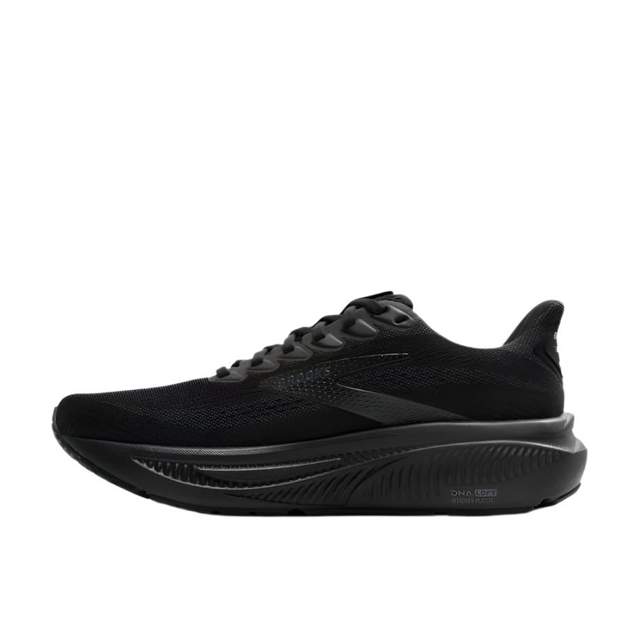 Brooks Women's Ghost 17 Dynamic Road Running Sneaker - Black/Black/Ebony