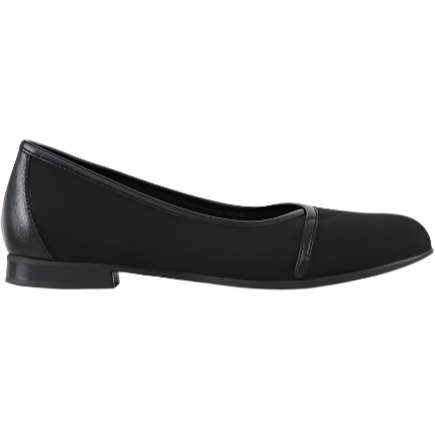 Munro Women's Emerald Envelope Flat - Black Leather