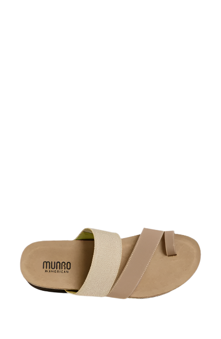Munro Women's Aries Comfortable Sandal - Natural Fabric