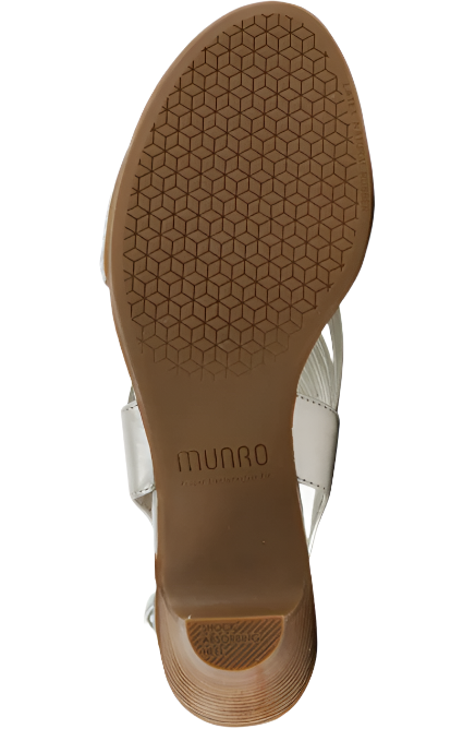 Munro Women's Marianna Slingback Sandal - Natural Metallic Leather