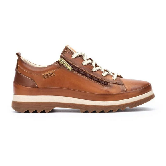 Pikolinos Women's Vigo Leather Trainers - Brandy