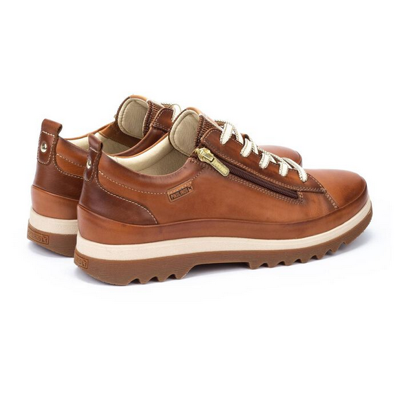 Pikolinos Women's Vigo Leather Trainers - Brandy