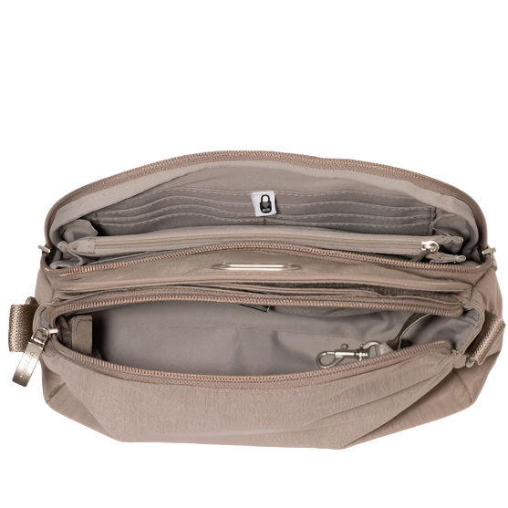 Baggallini Flip Lock Crossbody - Moonrock