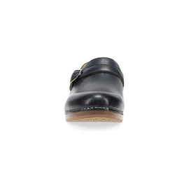 Dankso Women's Margaret Clog - Black Burnished Calf