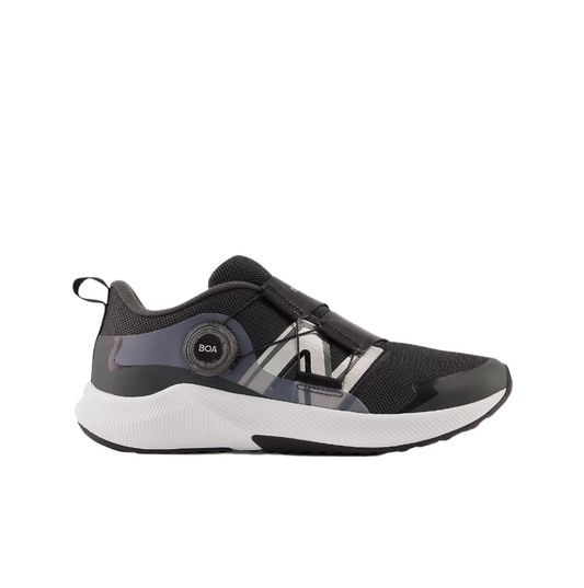 New Balance Big Kids DynaSoft Reveal Boa Sneaker (Sizes 3.5-7) - Blacktop