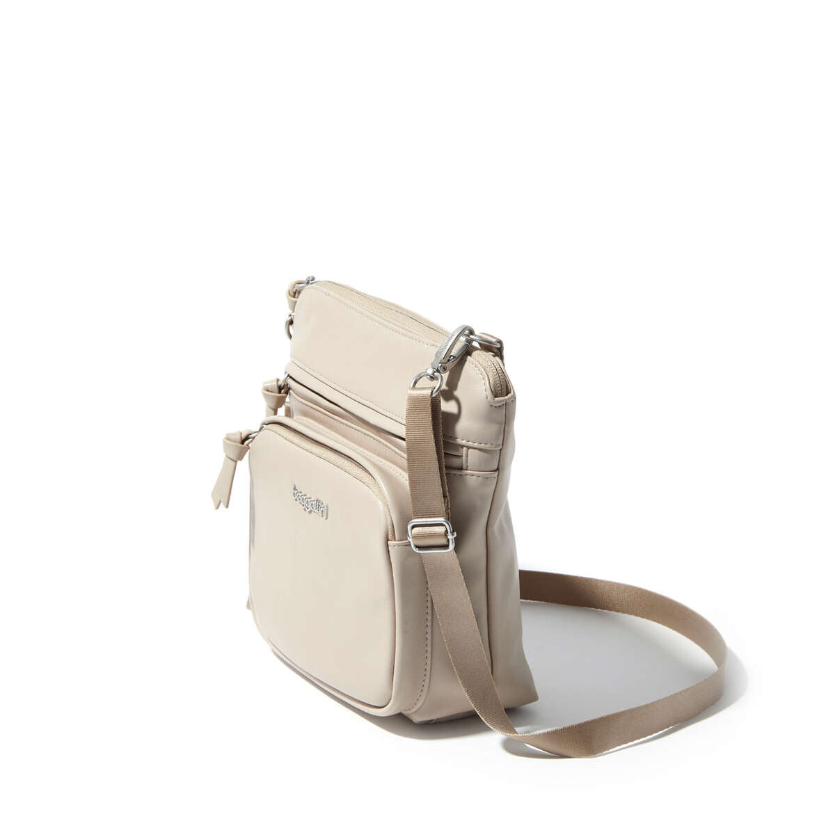 Baggallini Vegan Crossbody Bag - Latte