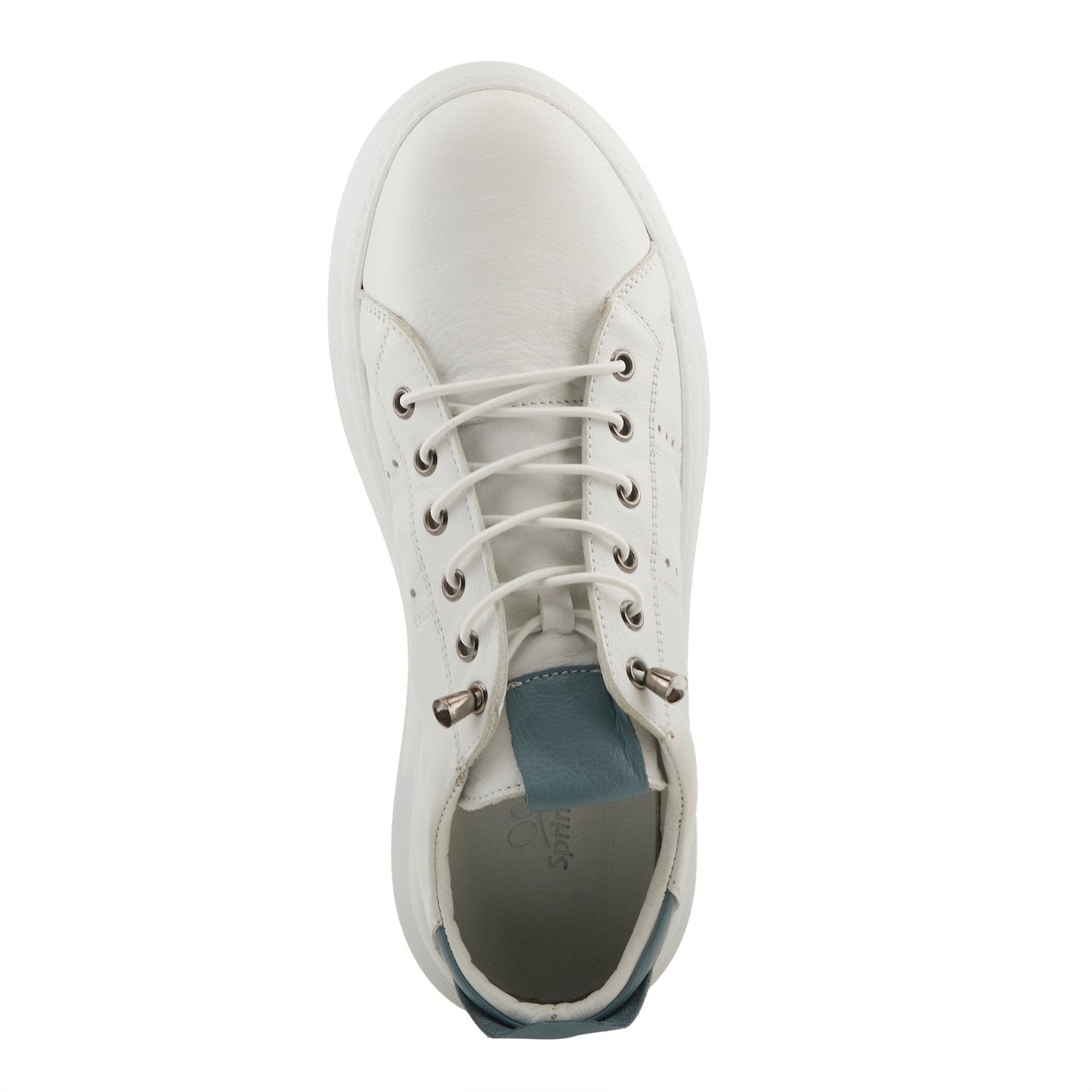 Spring Step Women's France Trendy Leather Sneaker - Blue Multi