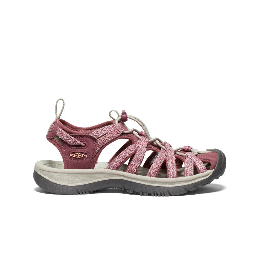 Keen Women's Whisper Sandal - Rose Brown/Peach Parfait